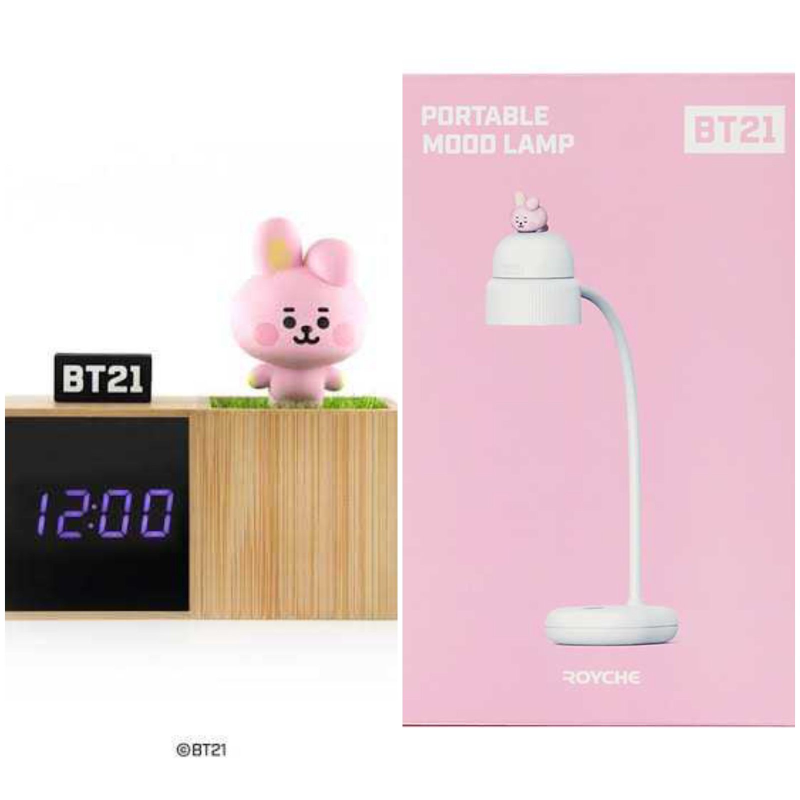 [Private Order] BT21 Baby Cooky Portable Lamp & LED Clock