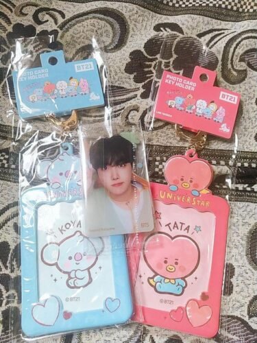 BT21 Baby Keychain Photocard Holder-TATA photo review