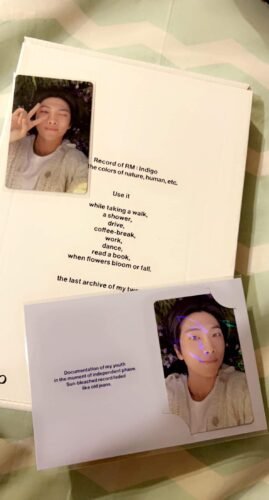 RM- 1st Solo Album "Indigo" [Pre-Order] photo review